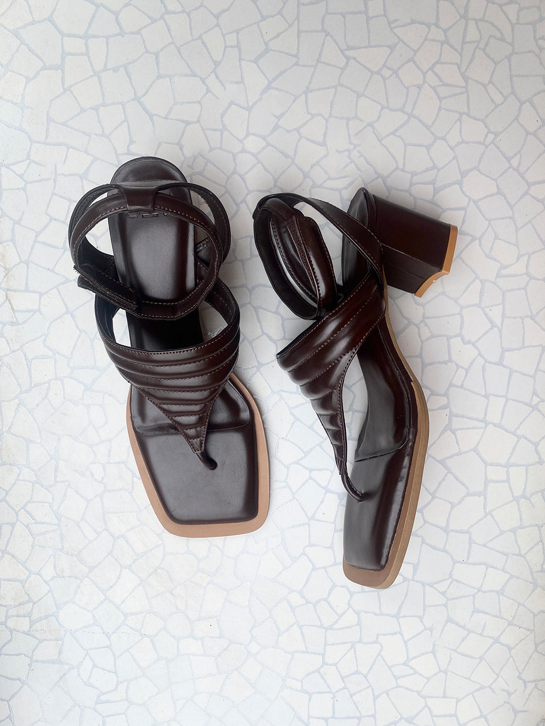 Mocha dream heel sandals