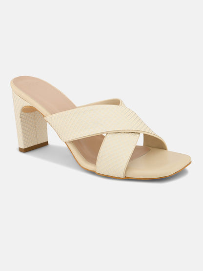 Sandstone Creamy cross Heels