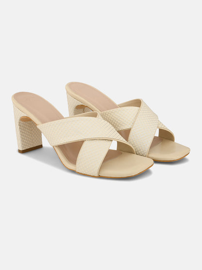 Sandstone Creamy cross Heels