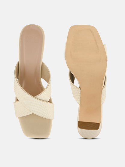 Sandstone Creamy cross Heels