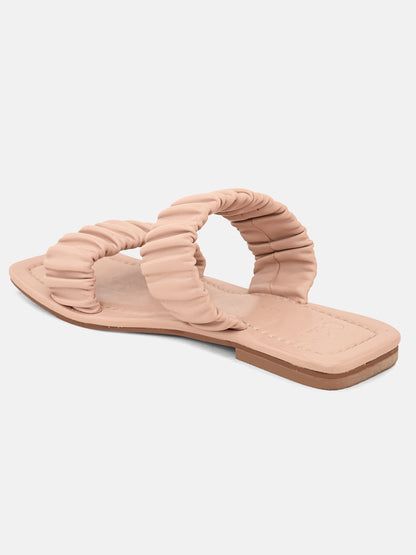 Blush Scrunchie Whirl flats